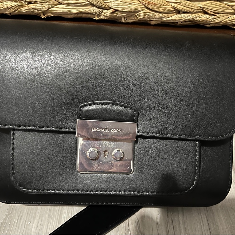 Michael Kors black strap bag